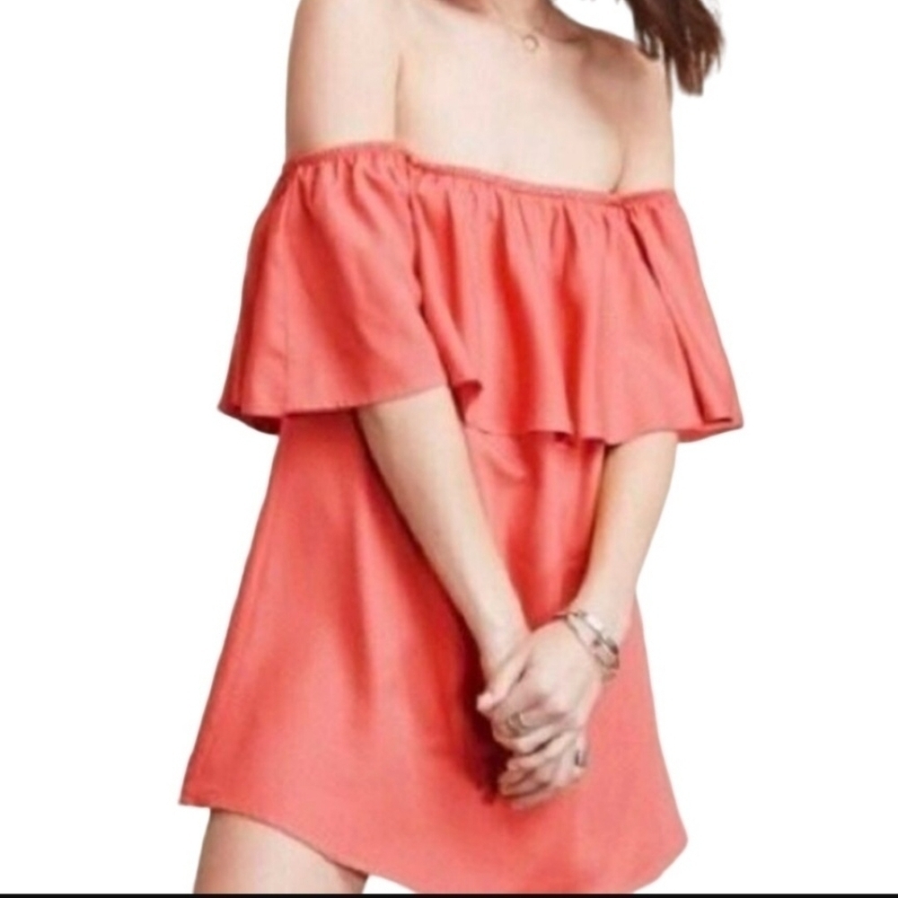 Reformation Nashville Dress Coral Pink Size L